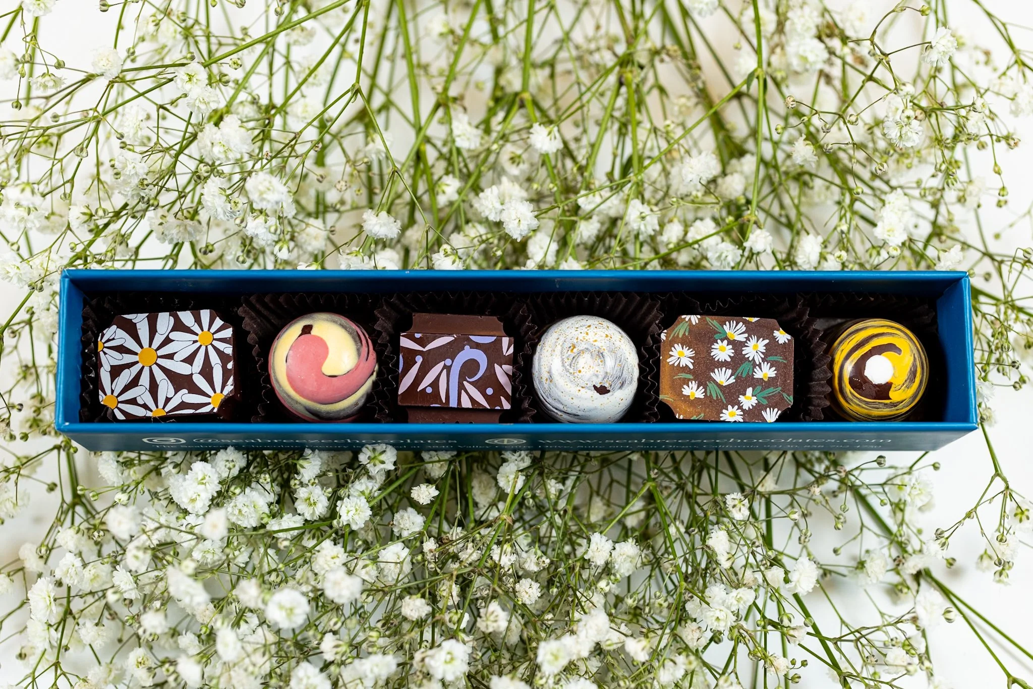 6 Piece Truffle/Bonbon Set — Seabreeze Chocolates